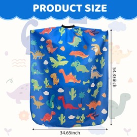 KSJEHW Hairdressing Cape for Children, Hair Cutting Cape with Adjustable Snap Closure, Hairdresser Accessories, Cartoon Hairdressing Cape, Hair Cutting Accessories, Barber Cape for Girls and Boys