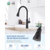 Kitchen Faucet Replacement Spray Head - with 15 Adapters, Pull