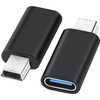leizhan Mini USB Male to USB-C Female, OTG Adapter Mini
