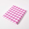 HOMESCAPES Pink Gingham Table Cloth Block Check Pattern 100% Cotton