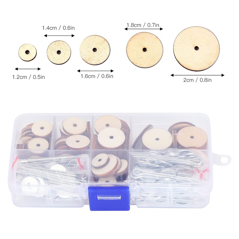 Doll Joints 50 Set Removable Cotter Pin Wood Iron Kit