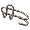 GedoTec Prima Modern Design Coat Hook Stainless Steel Curved Coat