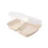 BIOZOYG Reusable Menu Containers with 2 Compartments HP4/2 Pack of