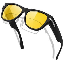 MAIVARDAY Over Sunglasses, Glasses That Can Be hung Over Glasses, Polarized UV400, UV Protection, For Fishing Driving, Men's, Women's,, A8: Bright black + yellow