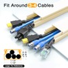 Delamu Canaletas para Cables Pared, Kit de Gestión de Cables