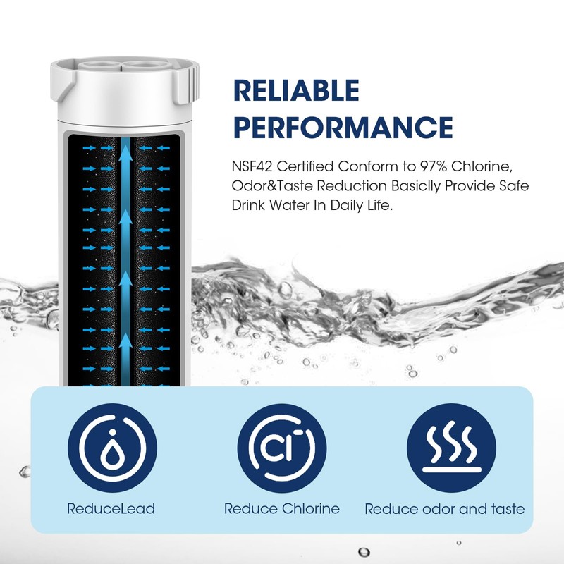MARRIOTTO Water Filter Compatible with XWFE (Built-in CHIP), Replacement for
