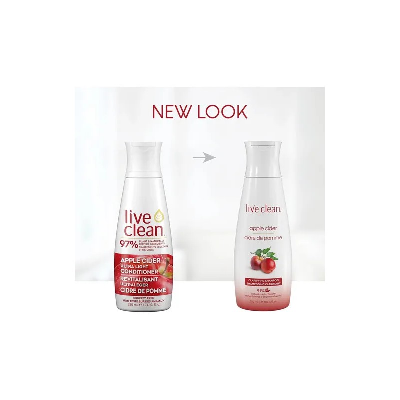 Live Clean Champú, Sidra De Manzana Aclaradora, 12 Onzas