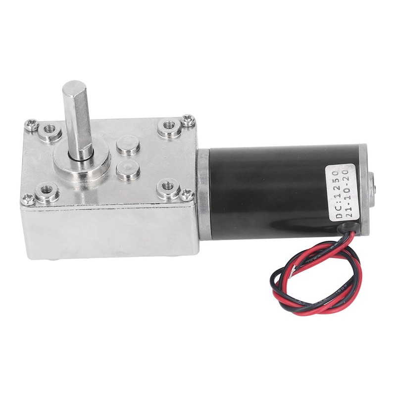 DC Geared Motor Small 18W Large Torsion Reversible Turbine Worm