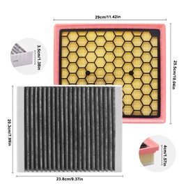 KEQGPCBE Comb Engine Cabin Air Filter for Buick Regal 2017 2016 2015 2014 2013 2012 2011