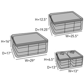 Covermates Keepsakes - Canvas Storage Bag - Premium Canvas - Carrying Handles - Dual Zipper Pulls - Indoor Storage, Natural