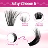FADLASH Lash Clusters 100D Thick Eyelash Clusters Volume Cluster Eyelash Extensions