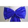 Isafabufy Royal Blue Satin Big Bows for Prom Dress Women