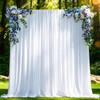 10x10ft White Backdrop Curtain for Parties Wedding, Curtain Backdrop for