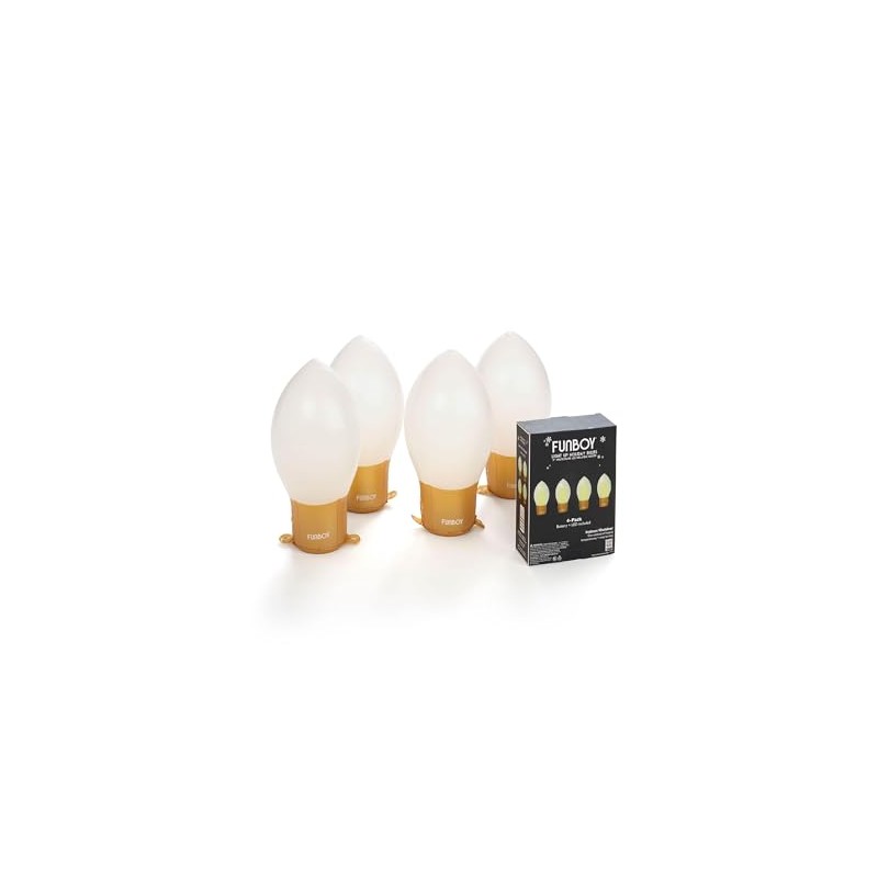 FUNBOY Inflatable Holiday Christmas Bulb LED Light Up Decor, Indoor/Outdoor,