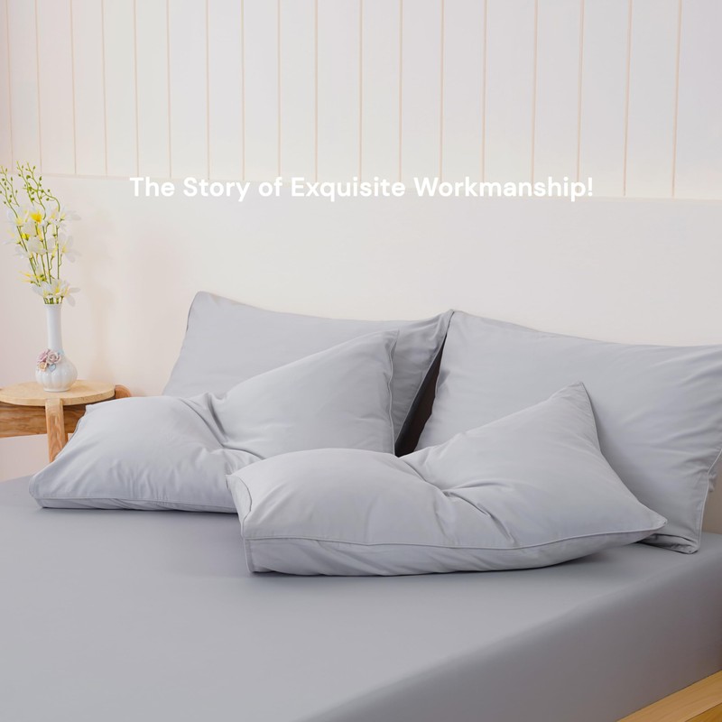 Sheet Story 100% Egyptian Cotton Pillow Cases 2 Pack -