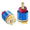 (1Pack) JH02BJ HL-40 Shower Cartridge Replacement,40mm Ceramic Pressure Balance Cartridge,for