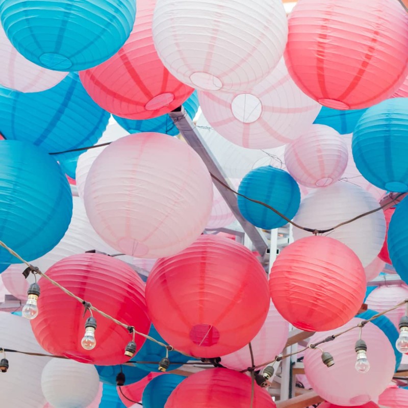 Loxton Lighting - Regular Wire Chinese Hanging 12 inch Diameter