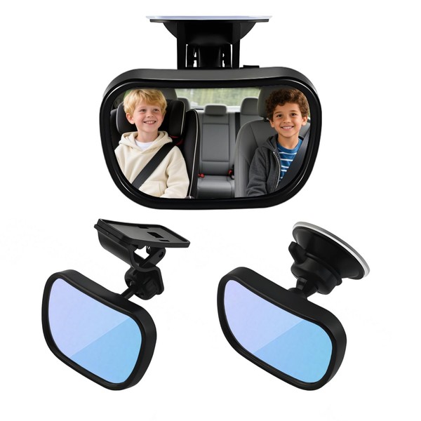 Ztolbriy Auto Baby Rückspiegel für Rückbank – 360° Drehbar &