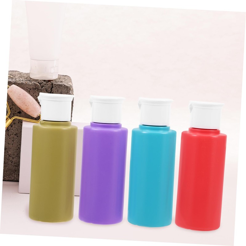 FOMIYES Travel Essential 4 Piece Dispensing Bottle Set Squeeze Bottles