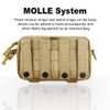 Tactical Molle Pouch, 1000D Nylon Waterproof Utility Tool Pouch Gadget