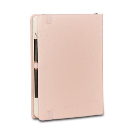 Mitama Elegance Daily Diary in Pink Faux Leather 12 Months - January to December 2025-366 Pages + 66 Extra Contents Pages - 15 x 21 cm Hardcover