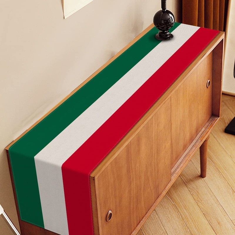 Nepnuser Italy Table Runner 108 Inches Long for Italian Themed