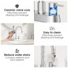 NOHALIPY Stainless Steel Brushed Nickel Bathroom Faucet with Pull Out