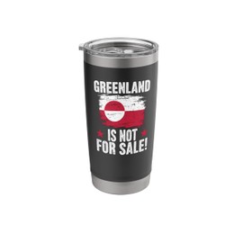 Greenland Is Not For Sale Vintage Greenland Flag Stainless Steel Insulated Tumbler