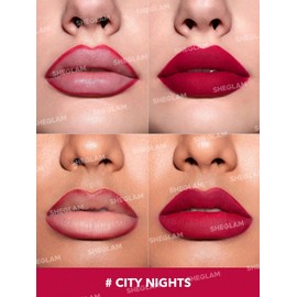 SHEGLAM Lip Liner Creamy Matte Pencil High Pigment Not Easy to Fade Silky Smooth Matte Contour Tint Lip Makeup-City Nights
