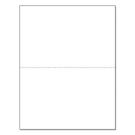 NextDayLabels - Letter Size White Perforated Blank Post Card Cardstock, 75lb Cover (203 gsm) 2 per Page, Cards Measure 8.5" X 5.5", Inkjet/Laser Compatible - 50 Sheets / 100 Cards