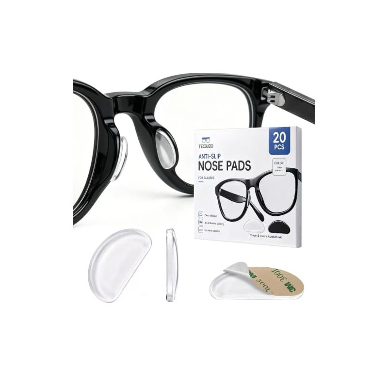 Silicone Anti-Slip Nose Pads for Glasses - 10 Pairs
