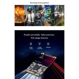 Msata SSD 120GB Kingshark Internal Solid State Drive Mini Sata High Performance Hard Drive Disk for Desktop Laptop SATA III 6Gb/s SSD (120GB, MSATA)