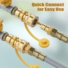 Rushare 1/2 Inch Natural Gas Quick Connect Fitting for Natural