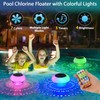Pool Chlorine Tablet Floater with Solar Colorful Projection Lights, HAARAY