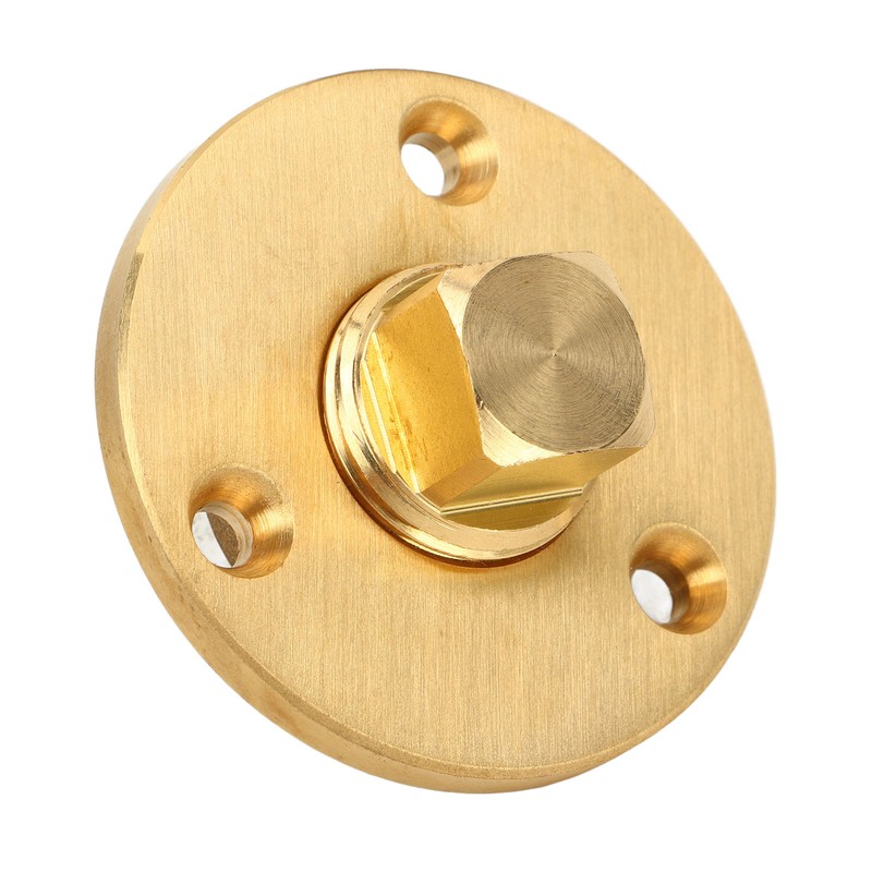 Boat Drain Plug 2 Inch With Brass Plug Oval Marine