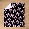 Feelyou Pink Black Bow All Season,Bed Blanket for Sofa Couch