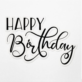 Vinyl Stickers Decals Of Birthday - Waterproof - Apply On Any Smooth Surfaces Indoor Outdoor Bumper Tumbler Wall Laptop Phone Skateboard Cup Glasses Car Helmet Mug Door Truck Gifts Decoration