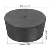 sourcing map Rubber Tapered Plug 48mm to 56mm Solid Test
