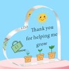 QMVMV Thank You Teacher Gifts, Helping Me Grow Acrylic Plaque,