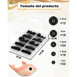 100 Botones Para Ropa, Colección De Botones De Resina Para Costura Y Manualidades, Diseños Variados Para Prendas Y Proyectos Creativos, Incluye Diferentes Tamaños Y Estilos