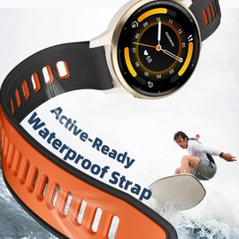 GEAK 22mm Watch Band Compatible for Garmin Forerunner 265/Forerunner 255/Vivoactive 4/Venu 3/Venu 2/Venu 4 45mm, 22mm Quick Release Bicolor Design Silicone Replacement for Venu 4 Watch Band Women Men