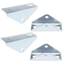 4 PCS Adjustable Angle Solar Panel Tilt Mounting Brackets for 1-5/8" Strut Channel, Pivot Holes Accept 1/2" Bolt, Heavy Duty Joint Connector, for Solar Installation, 2.4 mm Thickness