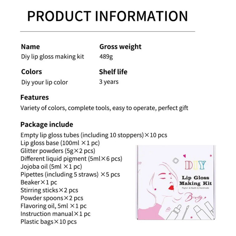 Kit Para Hacer Tu Propio Brillo De Labios Set De