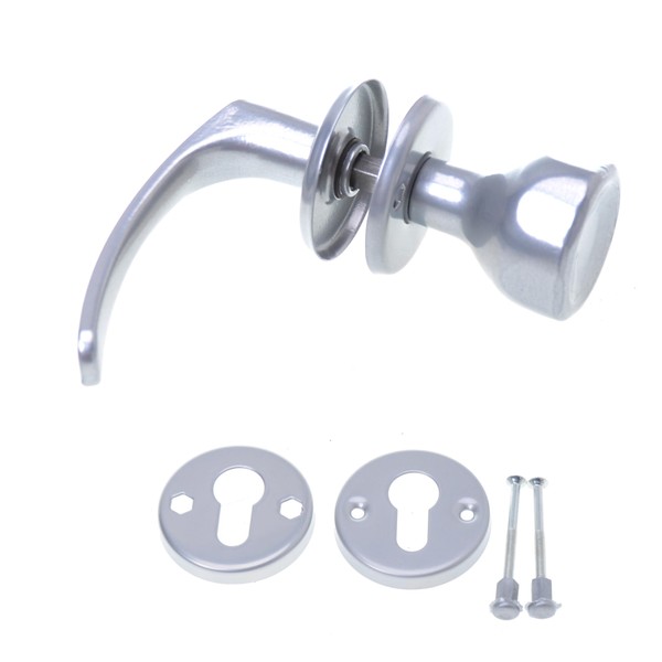 Aqbau® Door Handle with Door Knob & Rosette PZ |