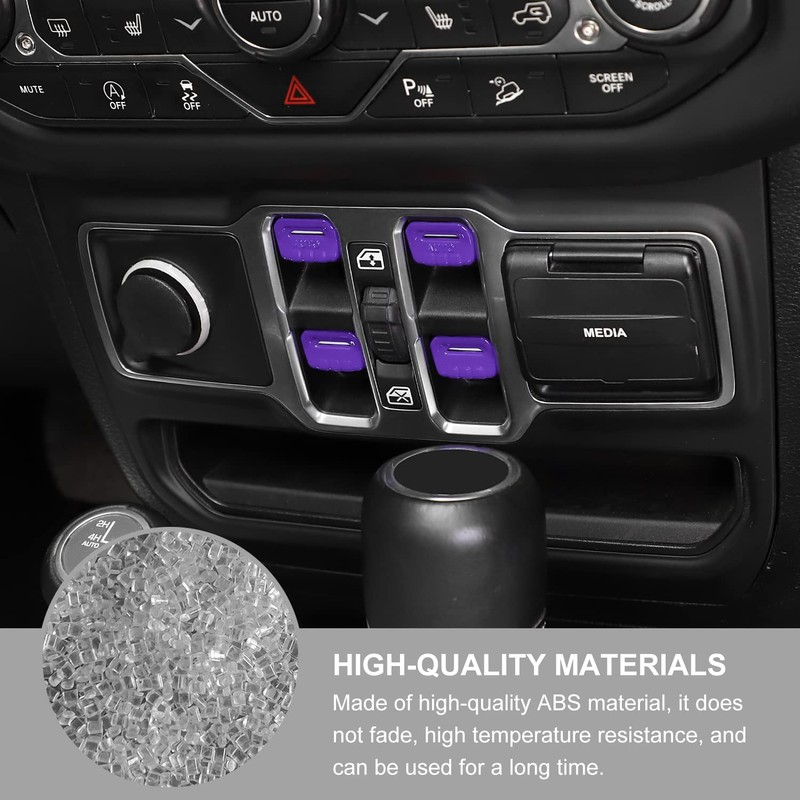 Jimen Compatible with Jeep Wrangler JL JLU 2018-2023 and Jeep
