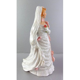 Puppenhaus Miniatur 1:12 Scale Resin Menschen Lady im Hochzeitskleid Braut 8227