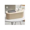 콘센트 베이지 멀티탭 타원형 정리함 Beige Multi-Outlet Oval Organizer