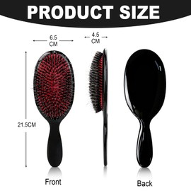 1pcs Paddle Hair Extension Brush Massage Hair Comb,Paddle Hairs Extension Brush,Scalp Massage Hairbrush with Oval Design,Anti-Static Detangle HairBrush,for Family,Salon,and Home Use(black)