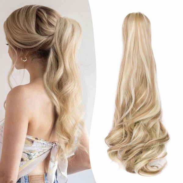 Gairyan 50 cm Ponytail Hairpiece Braid Extensions Long Curly Claw