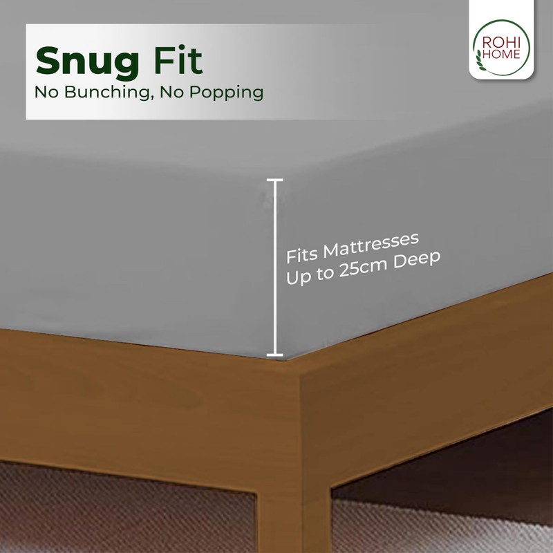 Rohi 25cm Deep Microfibre Small Double Fitted Sheet – Comfy